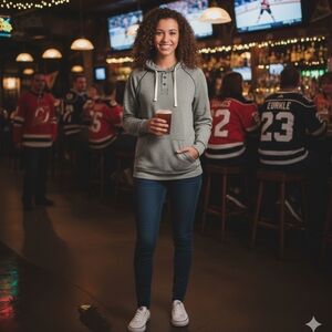 Rough Hewn Gray Long Sleeve Hoodie